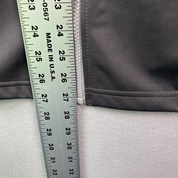 Spyder Men's Full Zip‎ Jacket Medium Polar Gray Warm Up Track Gym Activewear New - Picture 5 of 11